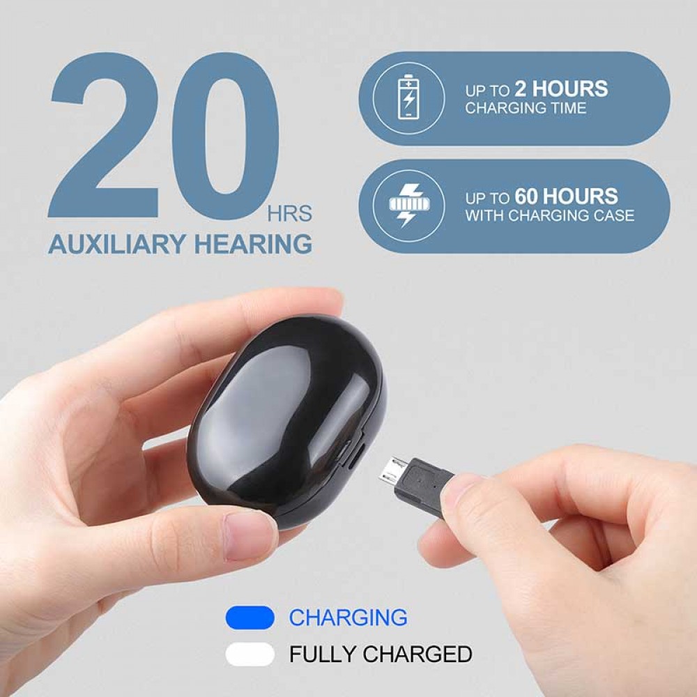JHA39H Rechargeable ITE Digital Hearing Aid
